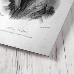 Clara Schumann metal print mockup