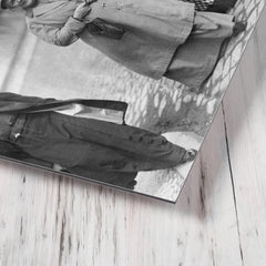 Clara Zetkin and Rosa Luxemburg metal print mockup