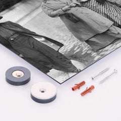 Clara Zetkin and Rosa Luxemburg metal print mockup