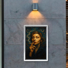 Clarice Lispector mystical cigarette portrait poster 2
