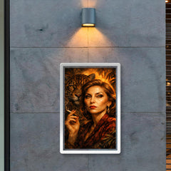 Clarice Lispector with jaguar like stare poster 2
