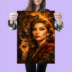 Clarice Lispector with jaguar like stare poster 3