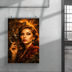 Clarice Lispector with jaguar like stare poster 4