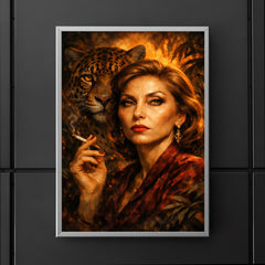 Clarice Lispector with jaguar like stare poster 5