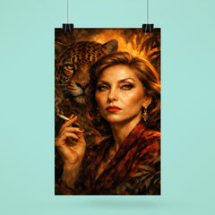 Clarice Lispector with jaguar like stare poster 6