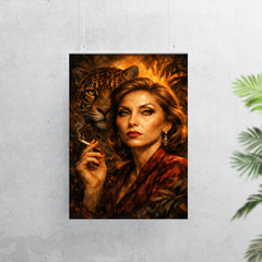 Clarice Lispector with jaguar like stare poster 7