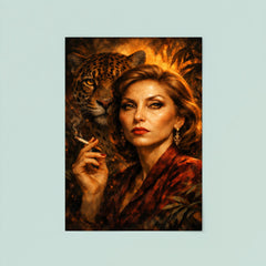 Clarice Lispector with jaguar like stare poster 8