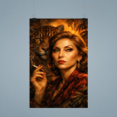 Clarice Lispector with jaguar like stare poster 9