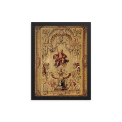 Claude Audran III framed print on a plain backdrop in size 12"x16".