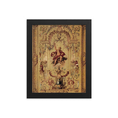 Claude Audran III framed print on a plain backdrop in size 8"x10".