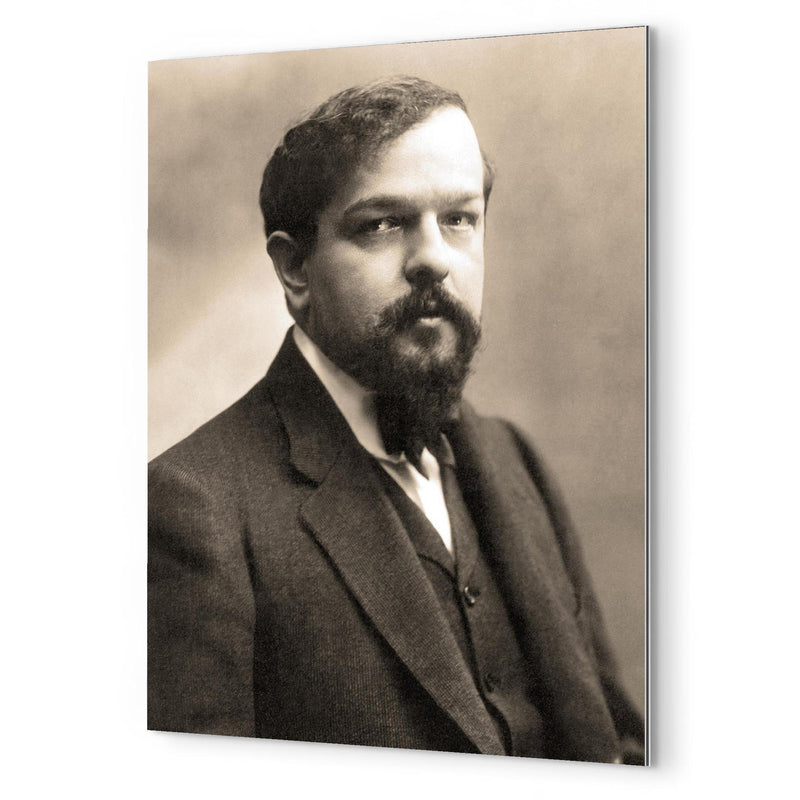 Claude Debussy metal print mockup