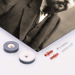 Claude Debussy metal print mockup
