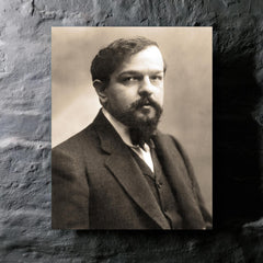 Claude Debussy metal print mockup