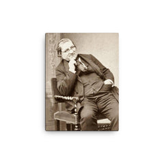 Claude Gay canvas print on a plain backdrop in size 12"x16".