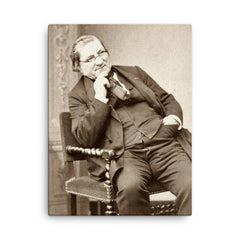 Claude Gay canvas print on a plain backdrop in size 18"x24".