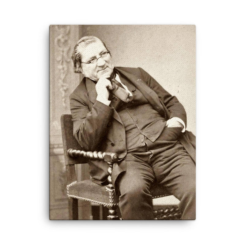 Claude Gay canvas print on a plain backdrop in size 18