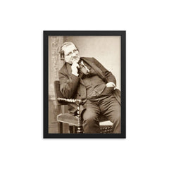 Claude Gay framed print on a plain backdrop in size 12"x16".