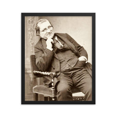 Claude Gay framed print on a plain backdrop in size 16"x20".