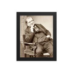 Claude Gay framed print on a plain backdrop in size 8"x10".