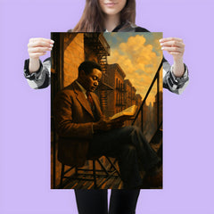 Claude McKay Harlem fire escape reading poster 3