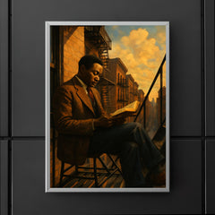 Claude McKay Harlem fire escape reading poster 5
