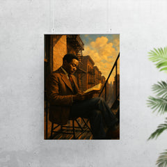 Claude McKay Harlem fire escape reading poster 7