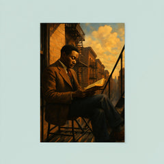 Claude McKay Harlem fire escape reading poster 8