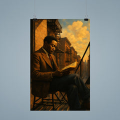 Claude McKay Harlem fire escape reading poster 9