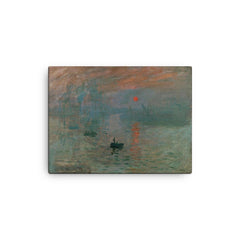 Claude Monet Birthday Celebration canvas print on a plain backdrop in size 12"x16".
