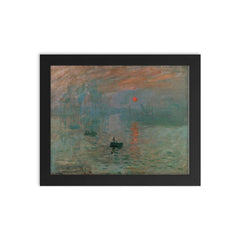 Claude Monet Birthday Celebration framed print on a plain backdrop in size 8"x10".