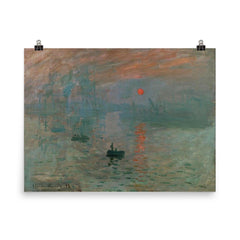 Claude Monet Birthday Celebration poster on a plain backdrop in size 8"x10".