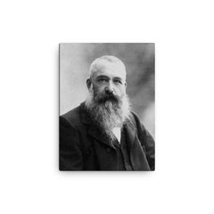 Claude Monet canvas print on a plain backdrop in size 12"x16".