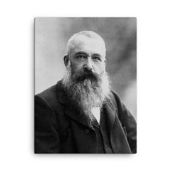 Claude Monet canvas print on a plain backdrop in size 18"x24".
