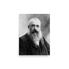 Claude Monet poster on a plain backdrop in size 12"x16".