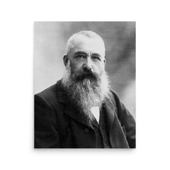 Claude Monet poster on a plain backdrop in size 16"x20".