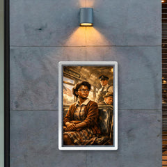 Claudette Colvin refusing the bus seat poster 2