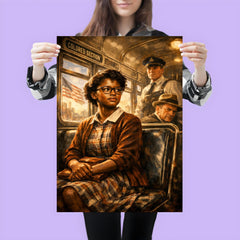 Claudette Colvin refusing the bus seat poster 3