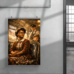 Claudette Colvin refusing the bus seat poster 4