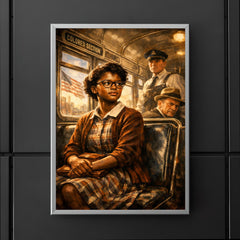 Claudette Colvin refusing the bus seat poster 5