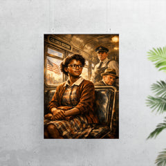 Claudette Colvin refusing the bus seat poster 7