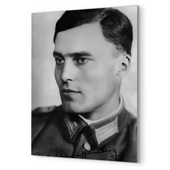 Claus von Stauffenberg metal print mockup