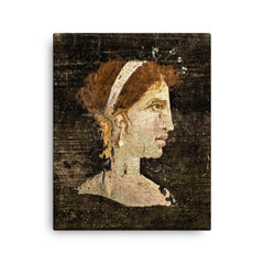 Cleopatra VII canvas print on a plain backdrop in size 16"x20".