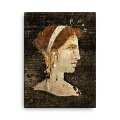 Cleopatra VII canvas print on a plain backdrop in size 18"x24".
