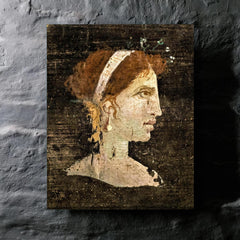Cleopatra VII metal print mockup