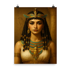 Cleopatra VII poster on a plain backdrop in size 8"x10".