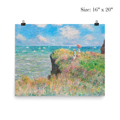 Cliff Walk at Pourville by Claude Monet poster 2