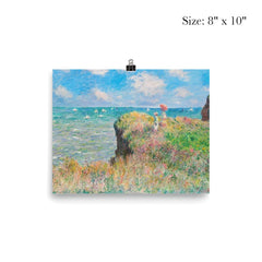 Cliff Walk at Pourville by Claude Monet poster 4