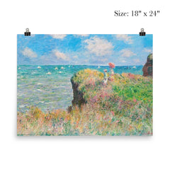 Cliff Walk at Pourville by Claude Monet poster 5