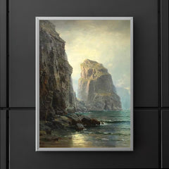 Cliffs at St. Columb, Cornwall by William Trost Richards poster 5