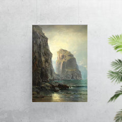 Cliffs at St. Columb, Cornwall by William Trost Richards poster 7